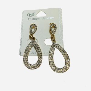 Rhinestones Teardrop  Earrings new
